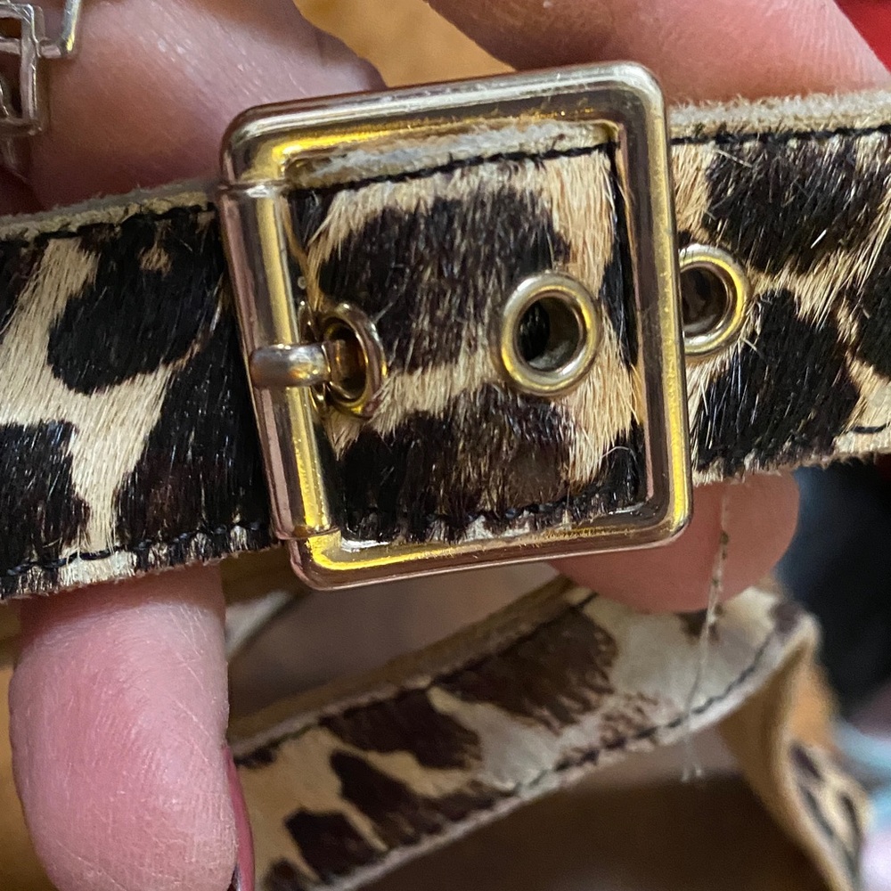 Vionic Leopard Print Sandals With Silver Buckles - image 4